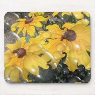 Abstract Daisy Mousepad mousepad