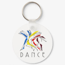 Abstract Dancers - Gotta Dance Keychain
