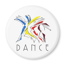 Abstract Dancers - Gotta Dance Refrigerator Magnets