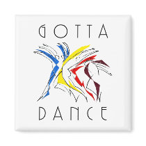 Abstract Dancers - Gotta Dance Magnets