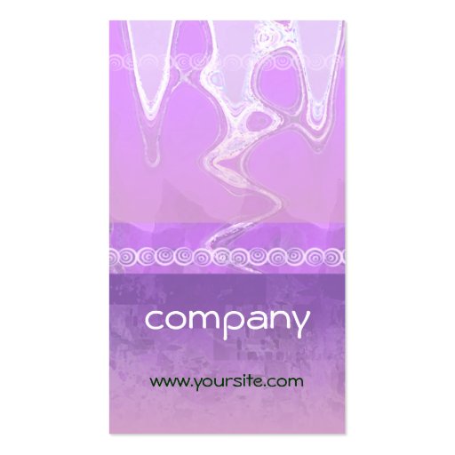 Abstract Dancers Light Business Cards (back side)