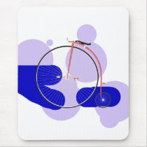 Abstract Deco Vintage Bicycle Mousepads