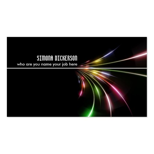 abstract design business card (front side)
