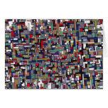 Abstract Design:  Cyber Pop Abstract Fractal Greeting Cards