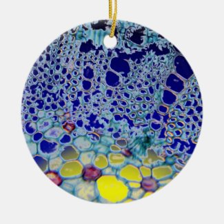 abstract design Double-Sided ceramic round christmas ornament