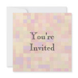 Abstract Design in Pastel Colors. Personalized Announcements