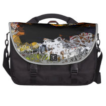 abstract design laptop bag by artist " Clay"
