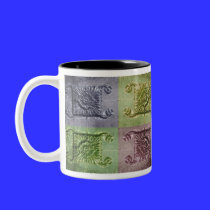 Abstract design photo mugs