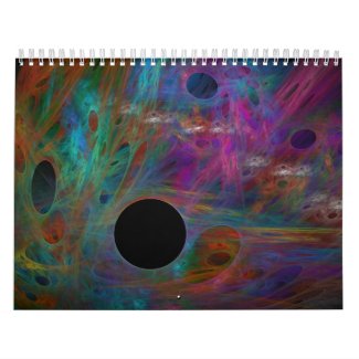 Abstract Digital Art Calendar calendar