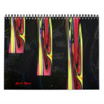 Abstract Digital Paintings Calendar