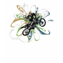 Abstract Dirt Bike Kids Shirts