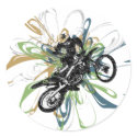 Abstract Dirt Bike Stickers by RockHouseCo Abstract Dirt Bike Stickers