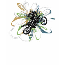 Abstract Dirt Bike Women's Shirts