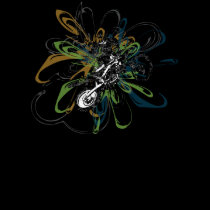 Abstract Dirt Bike Women's Shirts