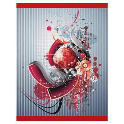 ABSTRACT DISCO VECTOR COMPOSITION 3 [Converted] Personalized Flyer by CreativeColours