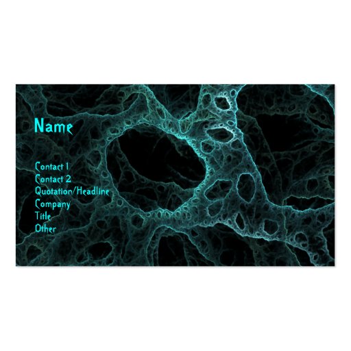 Abstract DNA Business Cards (front side)