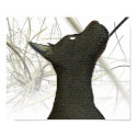 doberman puppy poster abstract