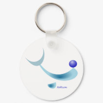 Abstract Dolphin Character keychains
