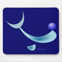 Abstract Dolphin Character mousepads
