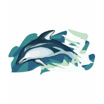 Abstract Dolphin t-shirts