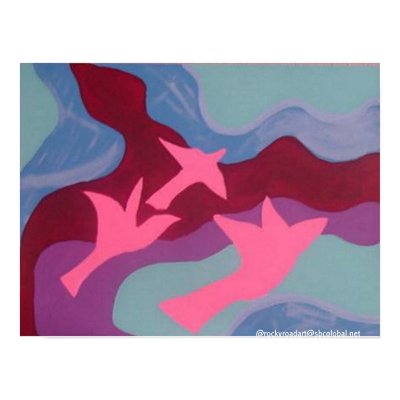 Abstract Doves Posters by rockyroadart