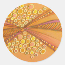 Abstract Dragonfly Stickers