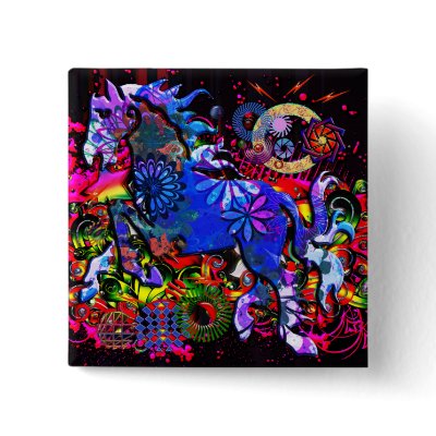 Abstract Dream Design Horse Pin by blakerobson