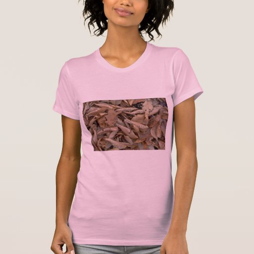 Abstract Dried beech, maple and oak leaves on the Tee Shirts