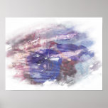 Abstract dye lift of a rose printed photograph