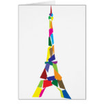 Abstract Eiffel Tower, France, Paris Card