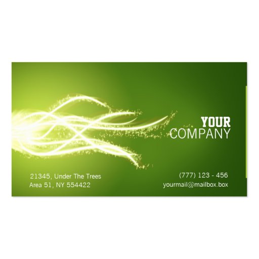 Abstract energy burst business card