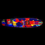 Abstract Expressionist 01 - Retro skateboards