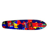 Abstract Expressionist 01 - Retro Skate Boards