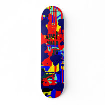 Abstract Expressionist 01 Skateboard