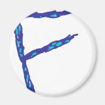 Abstract F Fridge Magnets