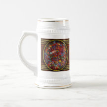 Abstract - Fabric Paint - Sanity Coffee Mugs
