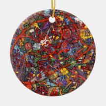 Abstract - Fabric Paint - Sanity Ornament