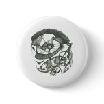Abstract Face Pinback Buttons