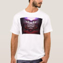 Abstract face in red t-shirts