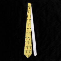 Abstract Face In Yellow ties