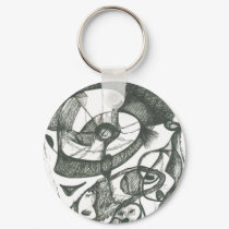 Abstract Face keychains