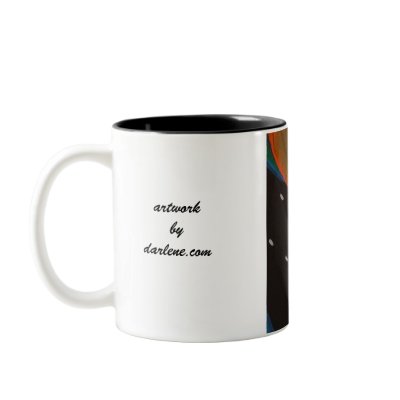 ABSTRACT FACE COFFEE MUGS by artworkbydarlene