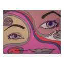 Abstract face poster posters