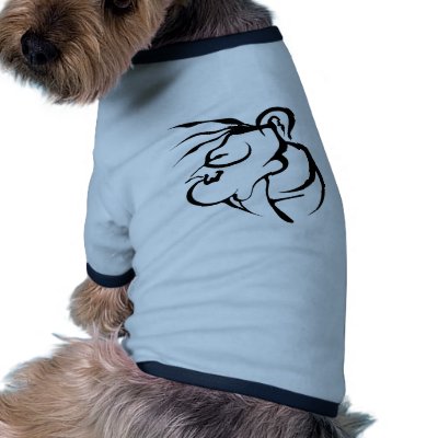 Abstract Face Tribal Tattoo Dog Tee by TattooTeez