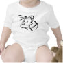 Abstract Face Tribal Tattoo Rompers