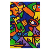 Abstract Faces 4 by Piliero stationery