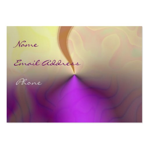 Abstract Fantasy Profile Cards Business Cards (front side)