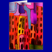 abstract favela cards