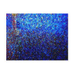 Abstract Fine Art Blue Lighthouse Painting Postcards
