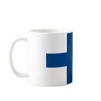 Abstract Finnish Flag Mug